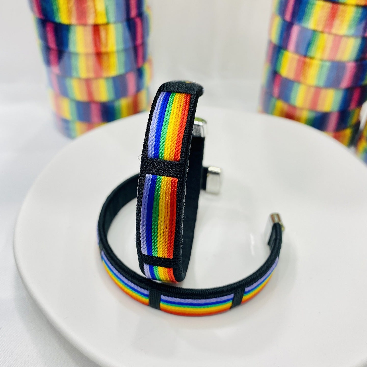 Wholesale LGBT Six Color Thread Braided Rainbow Bracelet LOVE Color Rope Heart Bracelets ACC-BT-Guangg004