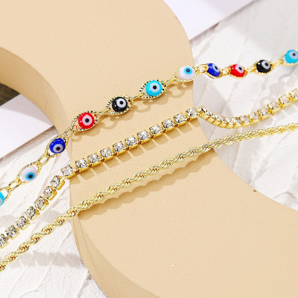 Wholesale Mother's Day Necklace Evil Eye Pendant Multilayer Necklace ACC-NE-ManYi019