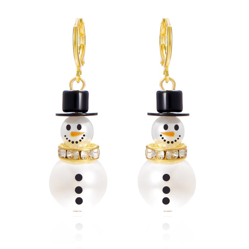 Wholesale Christmas Snowman Pendant Earrings ACC-ES-YingHao007