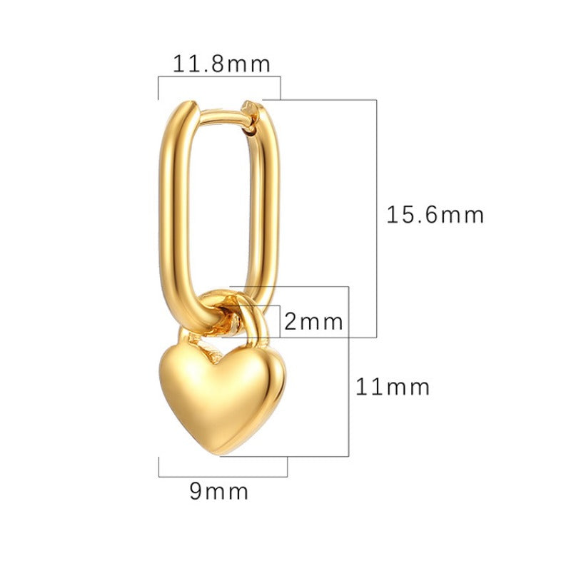Wholesale Stainless Steel Heart Pendant Earrings ACC-ES-MuShan059