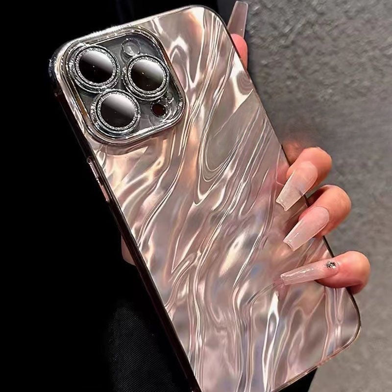 Wholesale Water Ripple Solid Color Glitter Phone Case ACC-PC-ShanShan003