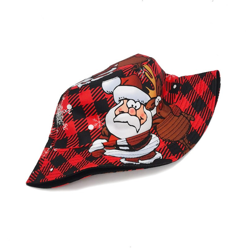 Wholesale Santa Claus Pattern Bucket Hat ACC-HT-ShunMa018