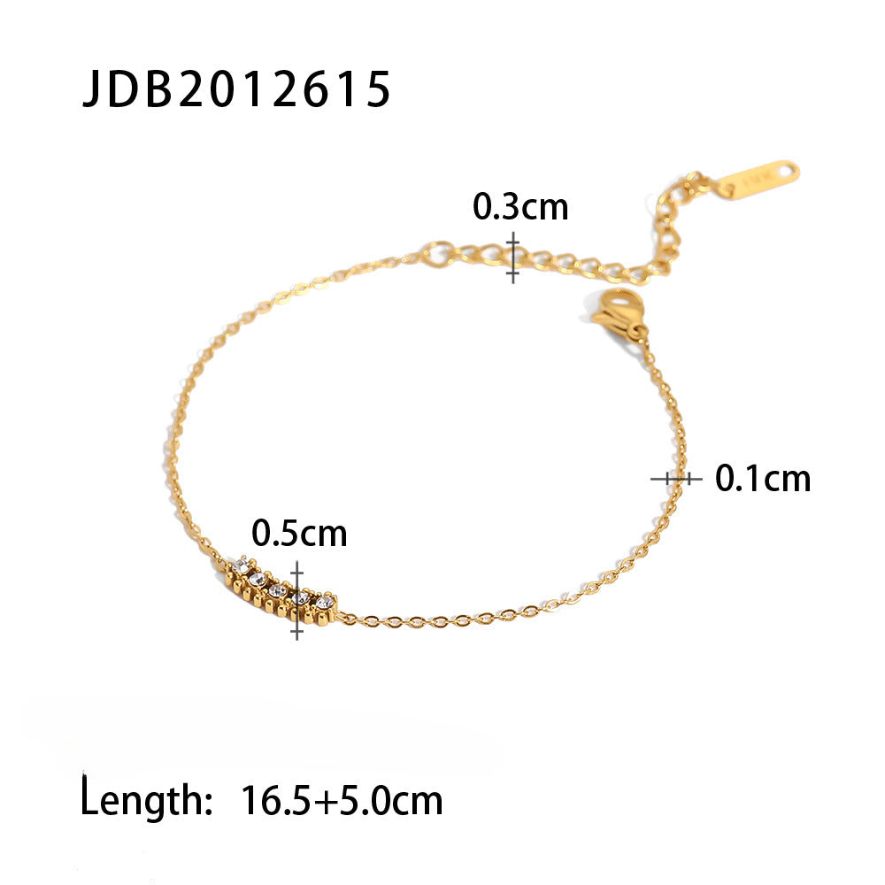Wholesale Stainless Steel Inlaid Zircon Bracelet ACC-BT-WanX001 ACC-BT-WanX001