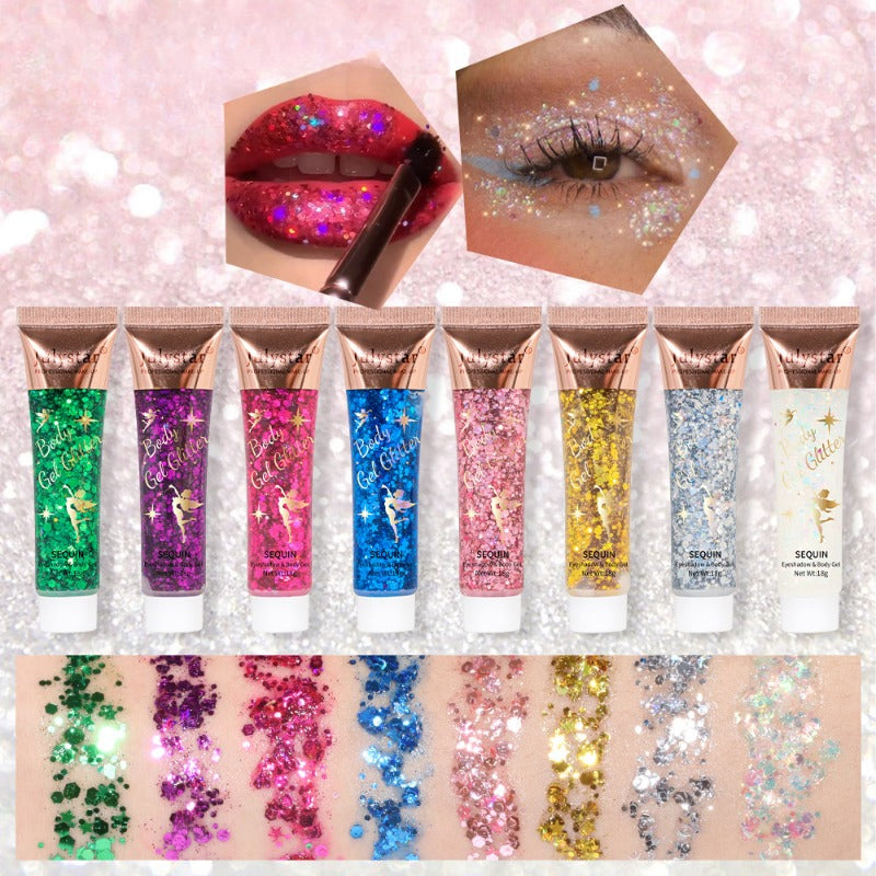 Wholesale Makeup Mermaid Scale Gel Glitter Eyeshadow ACC-EW-Meika003