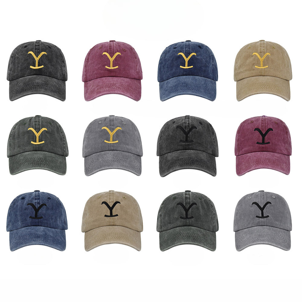 Wholesale Distressed Embroidered Baseball Caps ACC-HT-YMX004