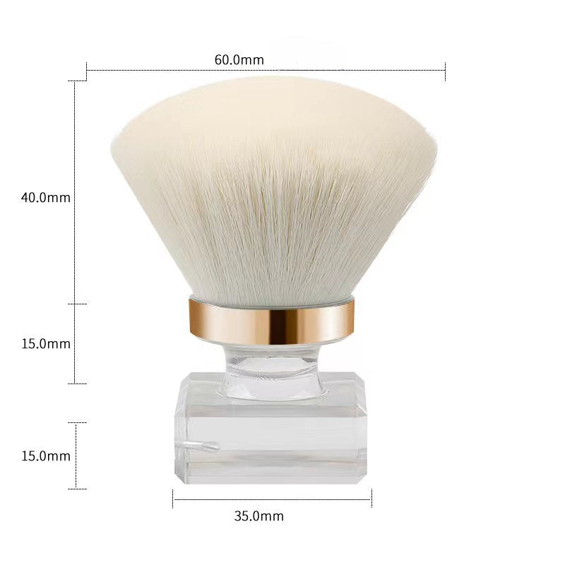 Wholesale Mushroom Head Dust Brush Portable Transparent Base Loose Powder Brush ACC-MB-Juka003