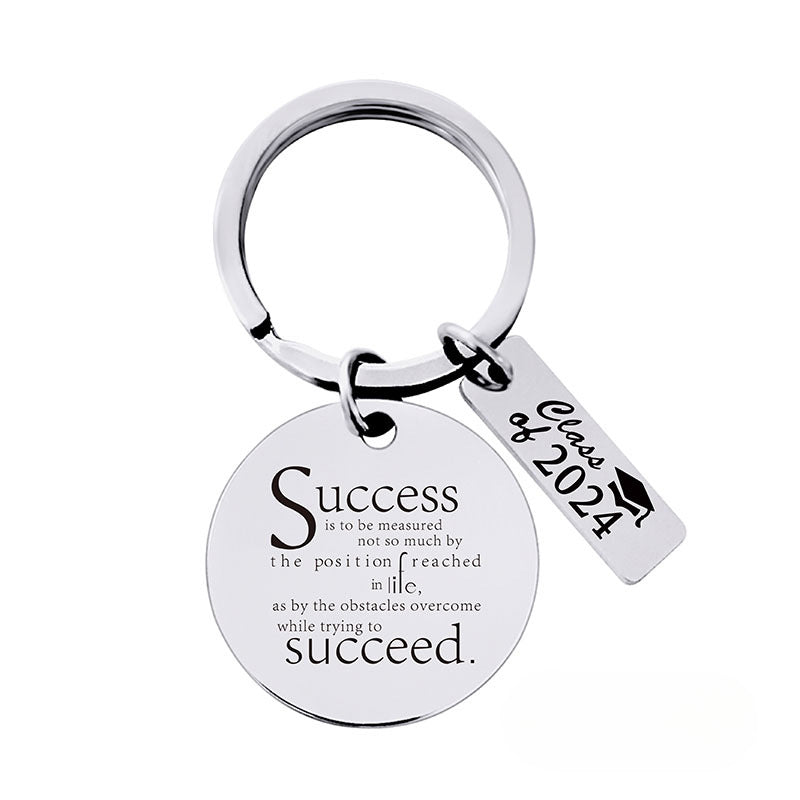 Wholesale 2024 Graduation Season Gift Stainless Steel Keychain ACC-KC-Ganggu011