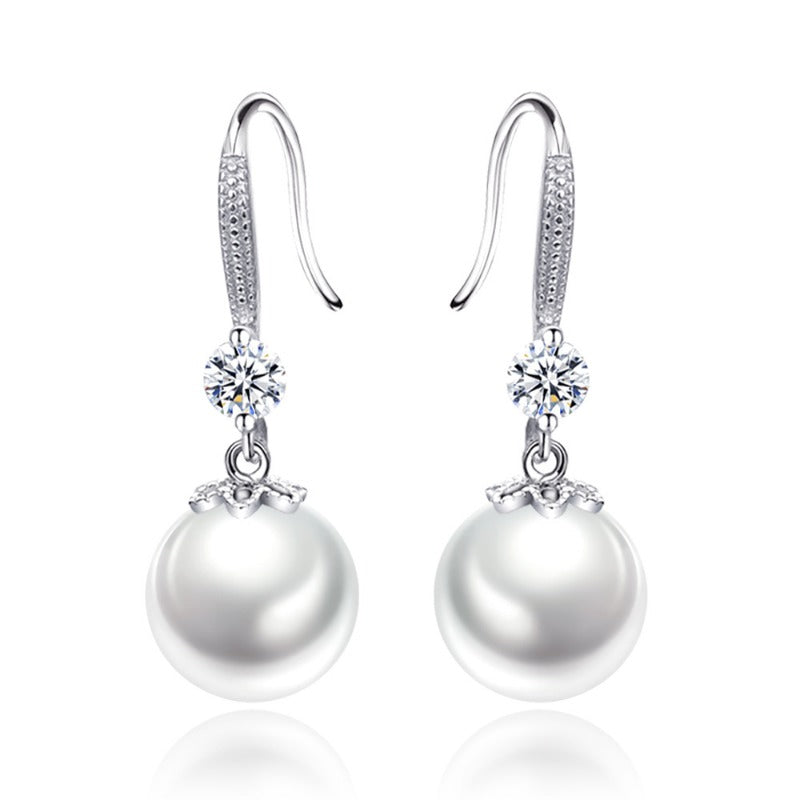Wholesale Silver Plated Pearl Earrings ACC-ES-WeiHua004