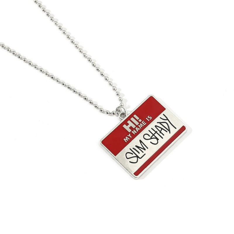 Wholesale High-end Hip-hop Letter Necklace ACC-NE-Boshuo001