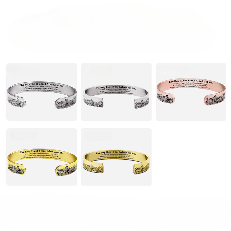 Wholesale Vintage Stainless Steel Bracelets Open Bracelet ACC-BT-Huhe001