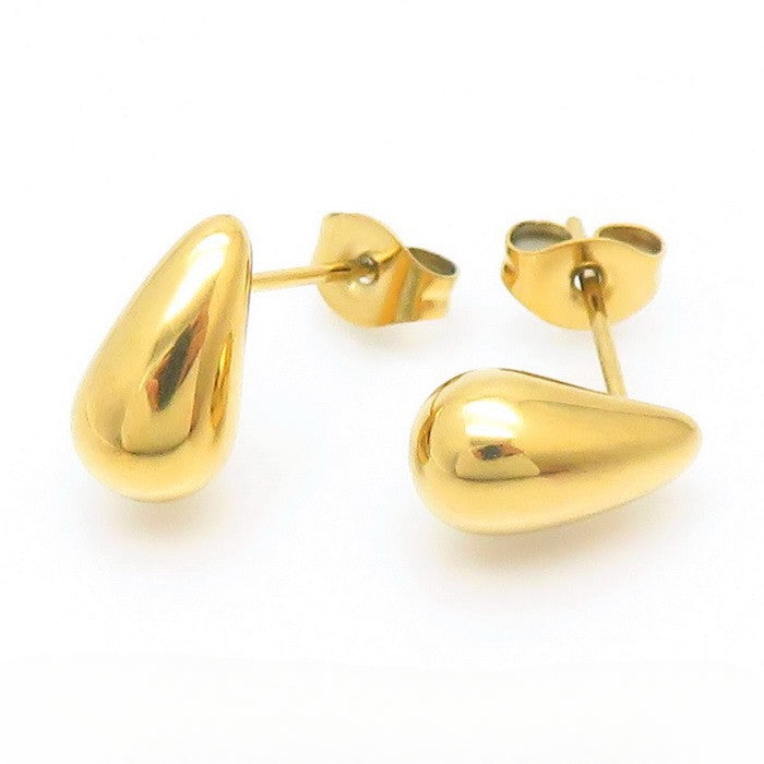 Wholesale Teardrop Shape Solid Titanium Steel Earrings ACC-ES-KaLun001
