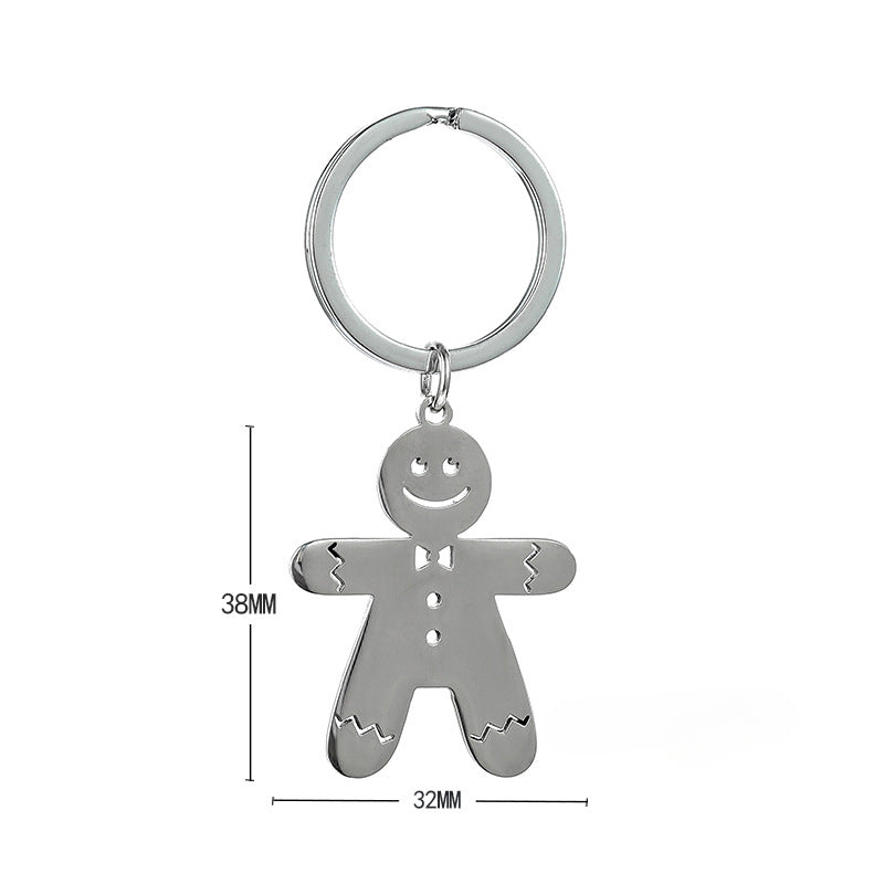 Wholesale Christmas Cartoon Cute Stainless Steel Keychains ACC-KC-JinZhu013