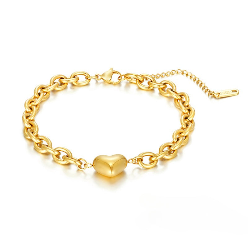 Wholesale Titanium Steel Heart  Pearl Bracelets ACC-BT-MuShan002