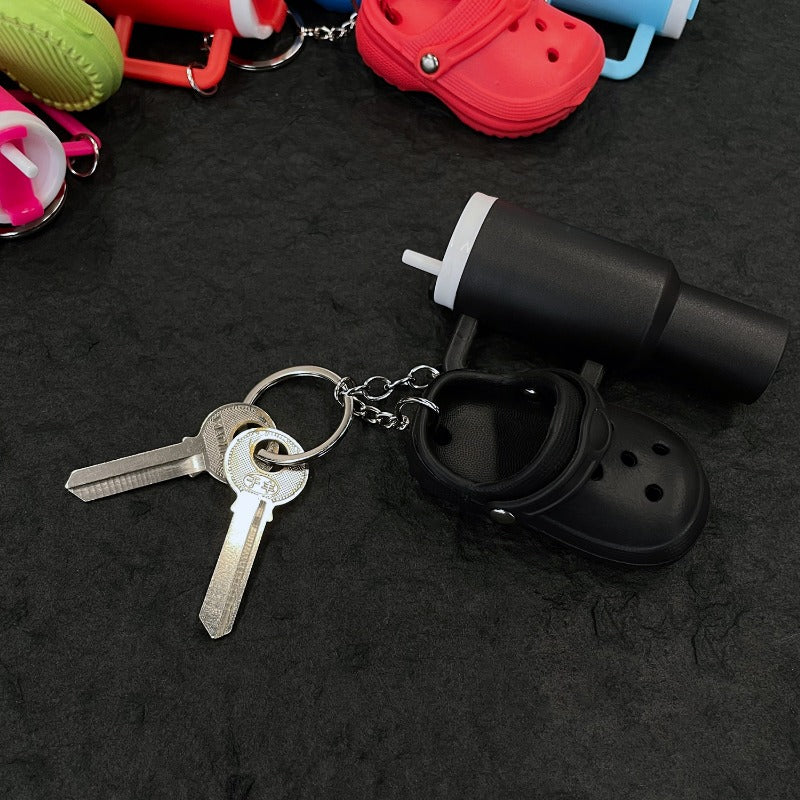 Wholesale Creative Ice Cup Hole Shoes Keychain ACC-KC-YangShen001