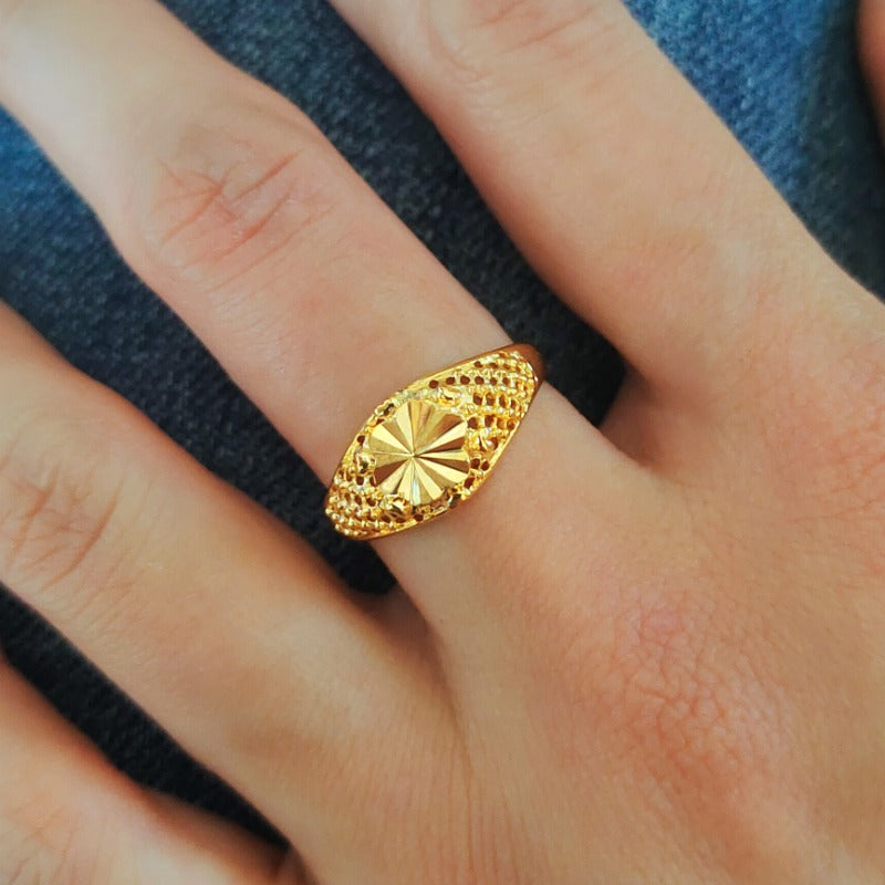 Wholesale Gold Big Flower Ring ACC-RS-WanXi010