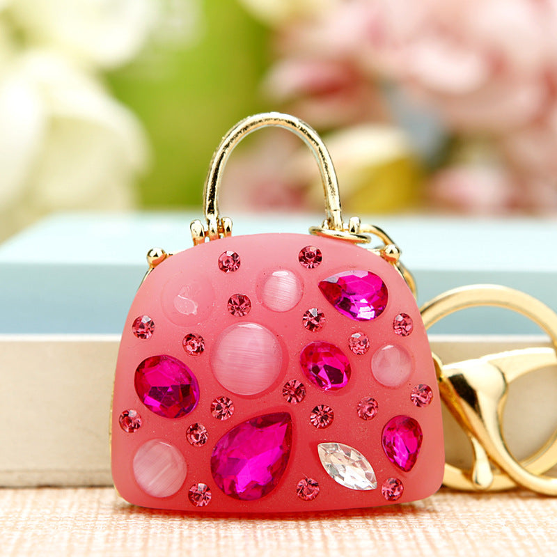 Wholesale Pearl Diamond Zinc Alloy Keychains ACC-KC-RuiYuan002