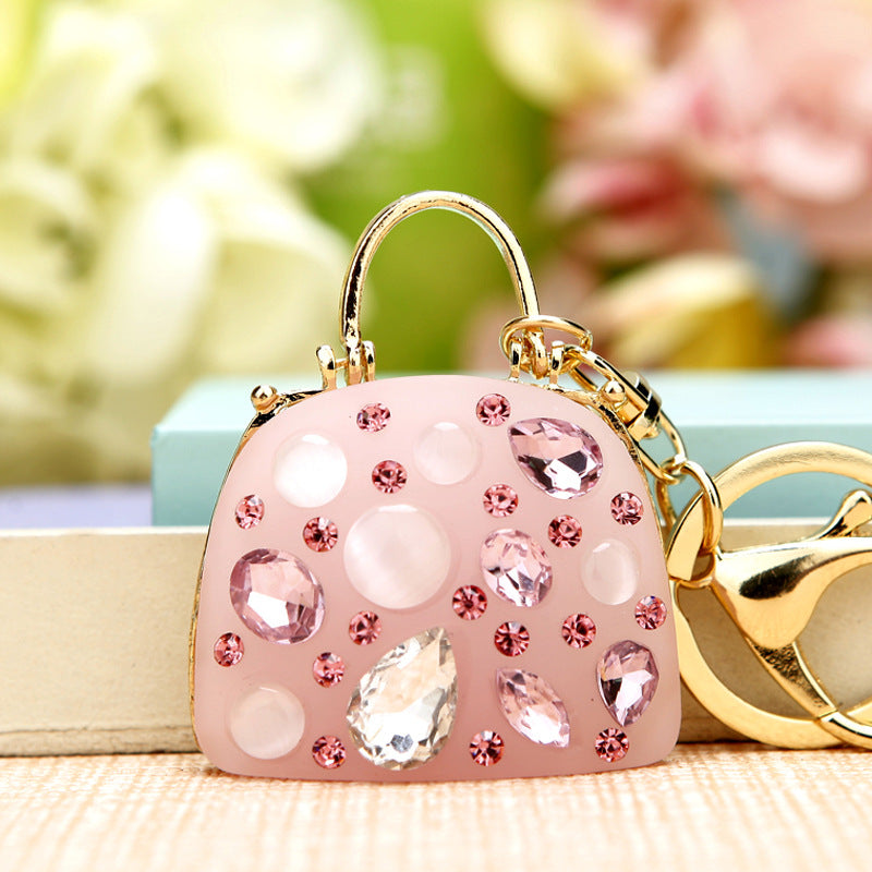 Wholesale Pearl Diamond Zinc Alloy Keychains ACC-KC-RuiYuan002
