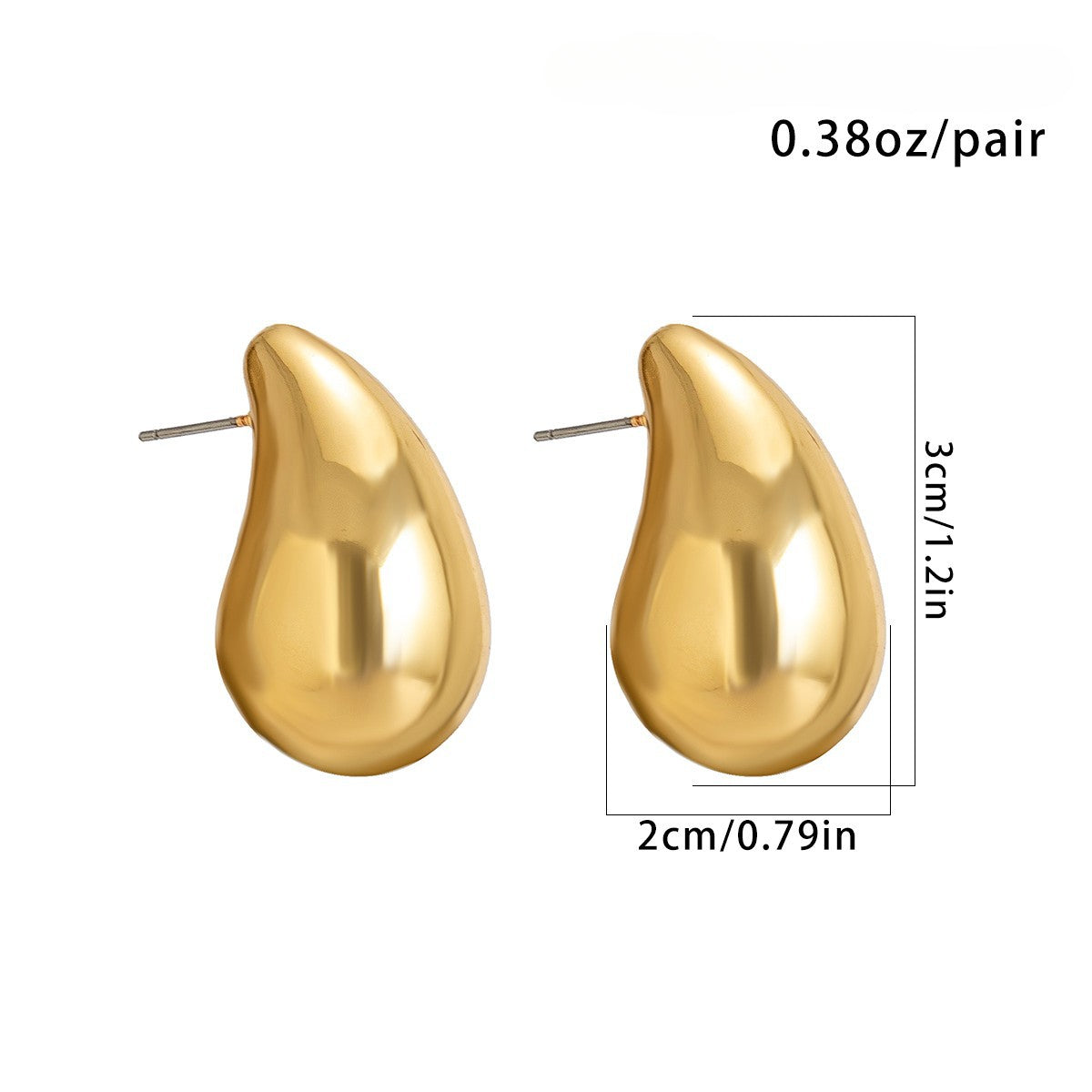 Wholesale Alloy Comma Teardrop Punk Style Earrings ACC-ES-QW010