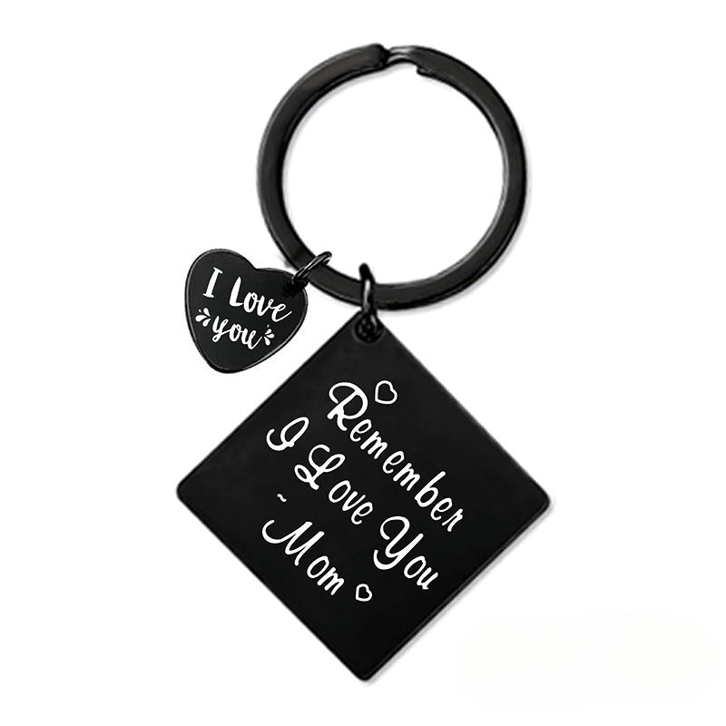 Wholesale Mother's Day Gift Metal Square Keychain ACC-KC-Ganggu006