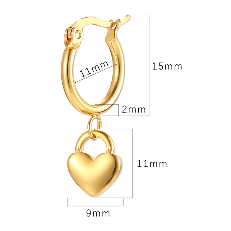 Wholesale Stainless Steel Heart Pendant Earrings ACC-ES-MuShan059