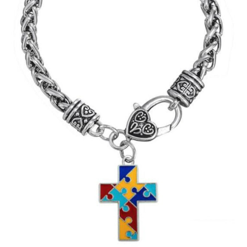 Wholesale Geometric Jigsaw Alloy Plated Bracelet ACC-BT-Houh003