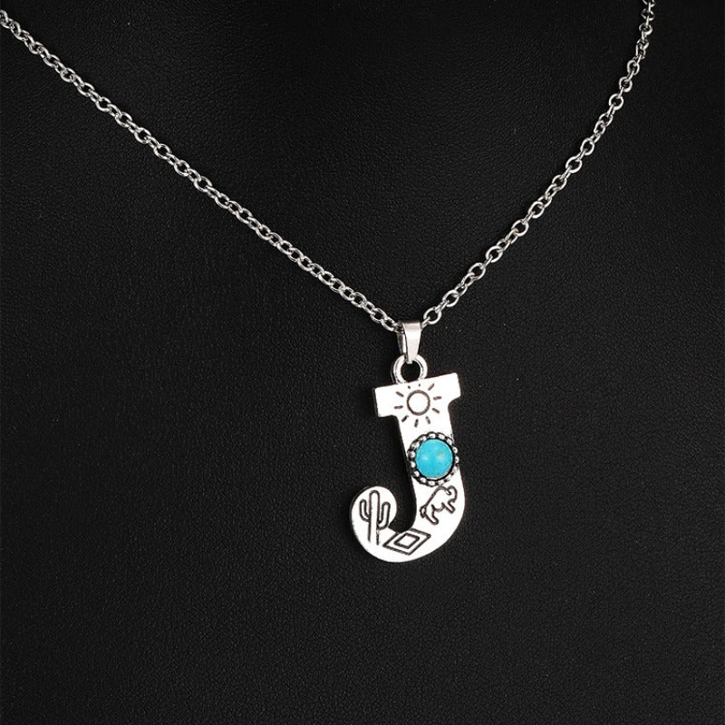 Wholesale Bourbon Mia Style English Letter Necklace ACC-NE-Yuj001