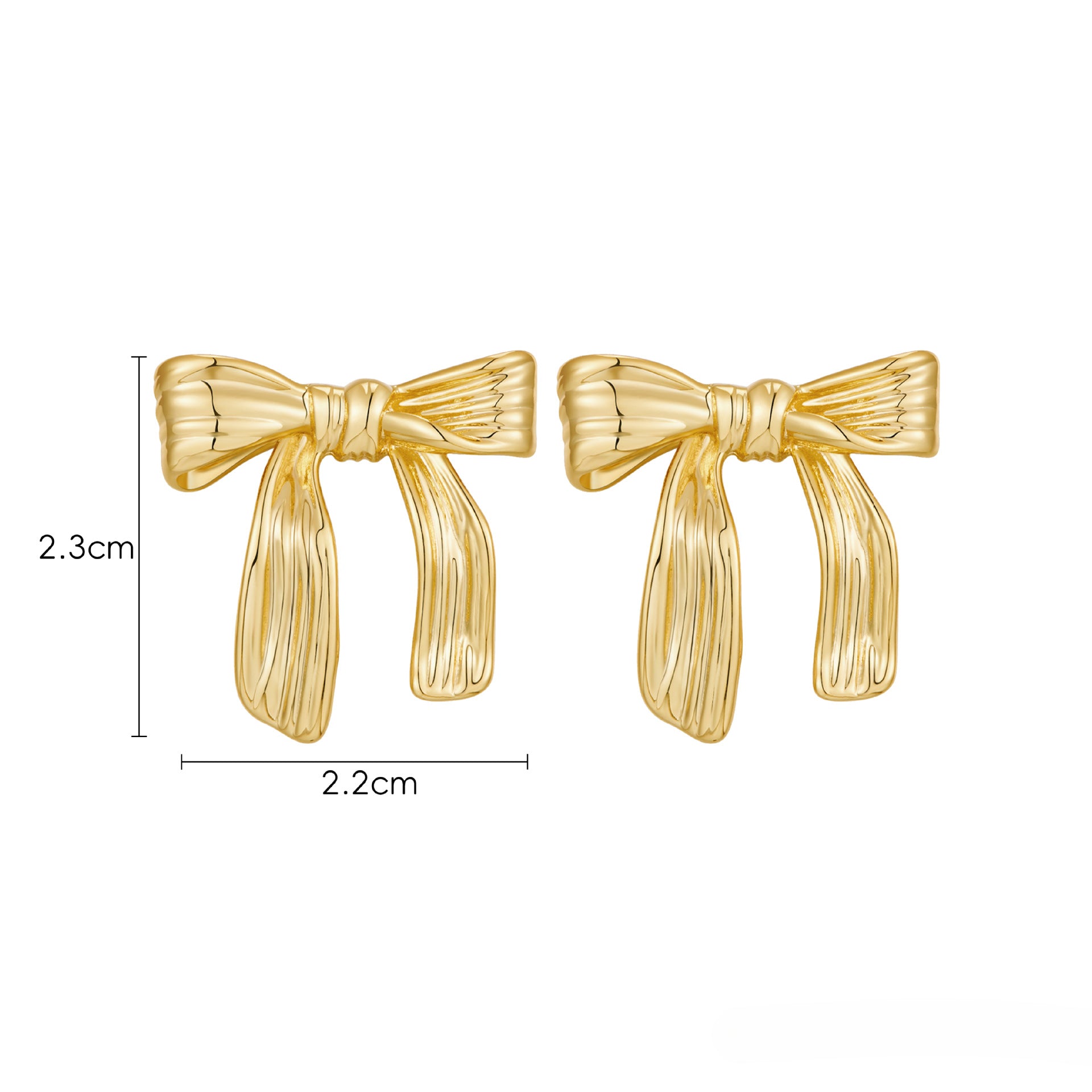 Wholesale Bow Earrings, Light Luxury, High Grade Copper Plated Earrings, ACC-ES-HuaChuang009