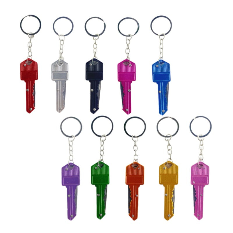 Wholesale 10pcs/set Mini Multi-Function Folding Keychains ACCHW-KC-ZhiYa015