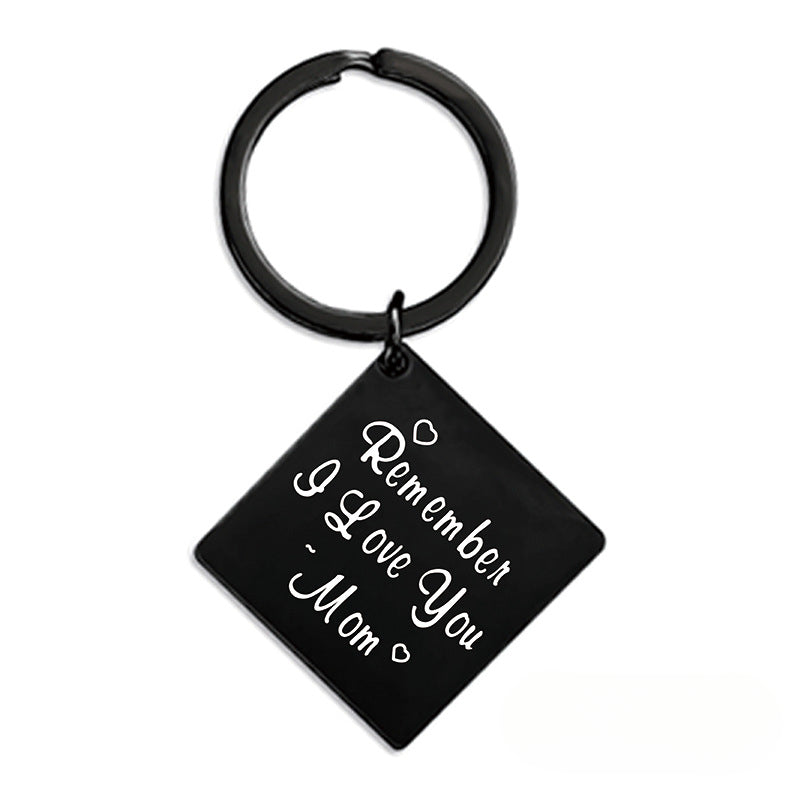 Wholesale Mother's Day Gift Metal Square Keychain ACC-KC-Ganggu008
