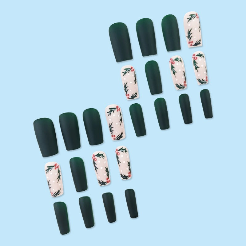 Wholesale 24 Pieces/box Christmas Elk Nails Kits Nail Stickers ACC-NS-QXJ029