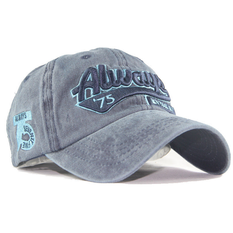 Wholesale Washed Cotton Hat Coated Material Embroidered Letters Baseball Cap ACC-HT-SuTe011