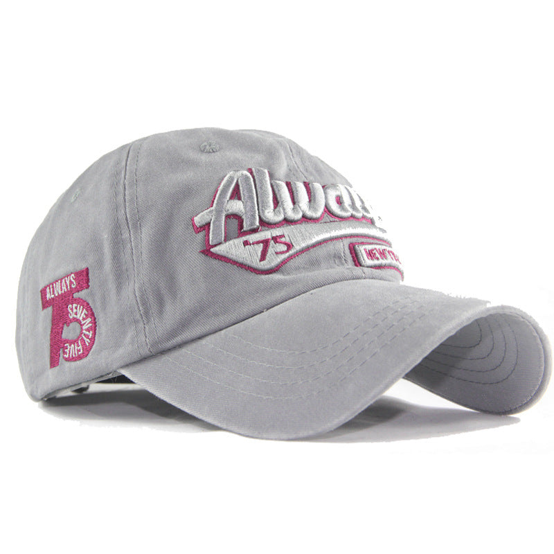 Wholesale Washed Cotton Hat Coated Material Embroidered Letters Baseball Cap ACC-HT-SuTe011