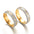 Wholesale  two-color stainless steel couple ring