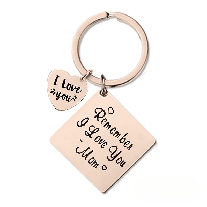 Wholesale Mother's Day Gift Metal Square Keychain ACC-KC-Ganggu006