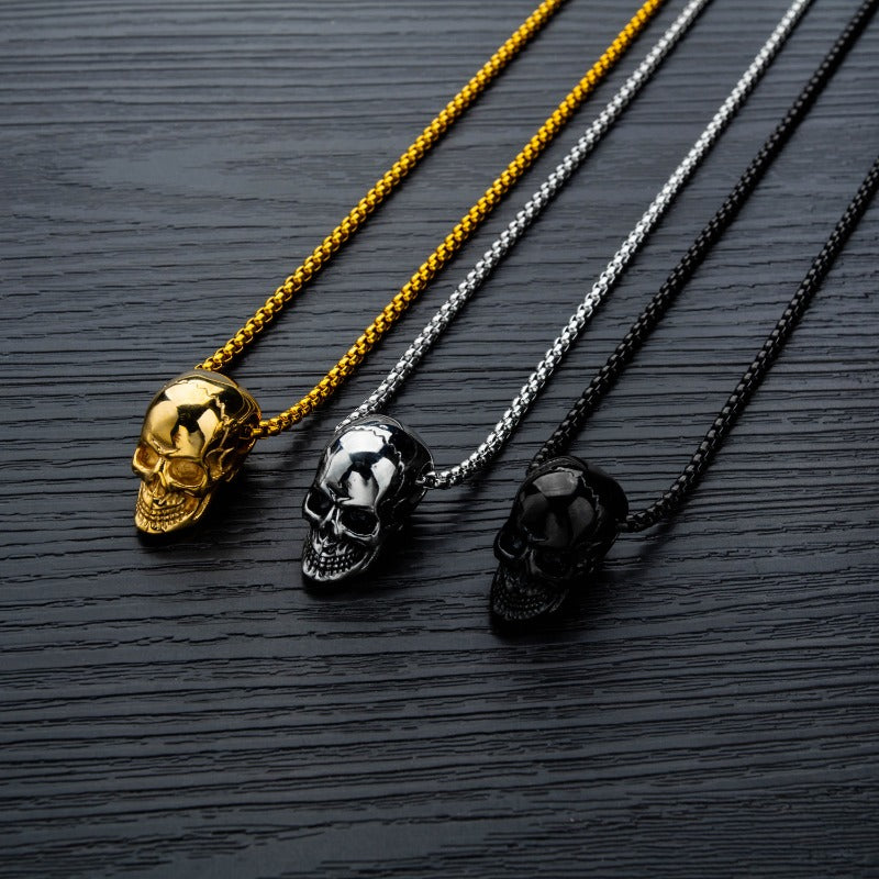 Wholesale Punk Men's Necklace Skull Alloy Necklaces ACC-NE-XuanChao003
