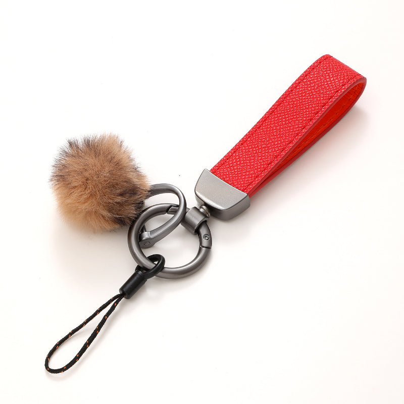 Wholesale Leather Plush Accessories Detachable Keychains ACC-KC-YiTian002