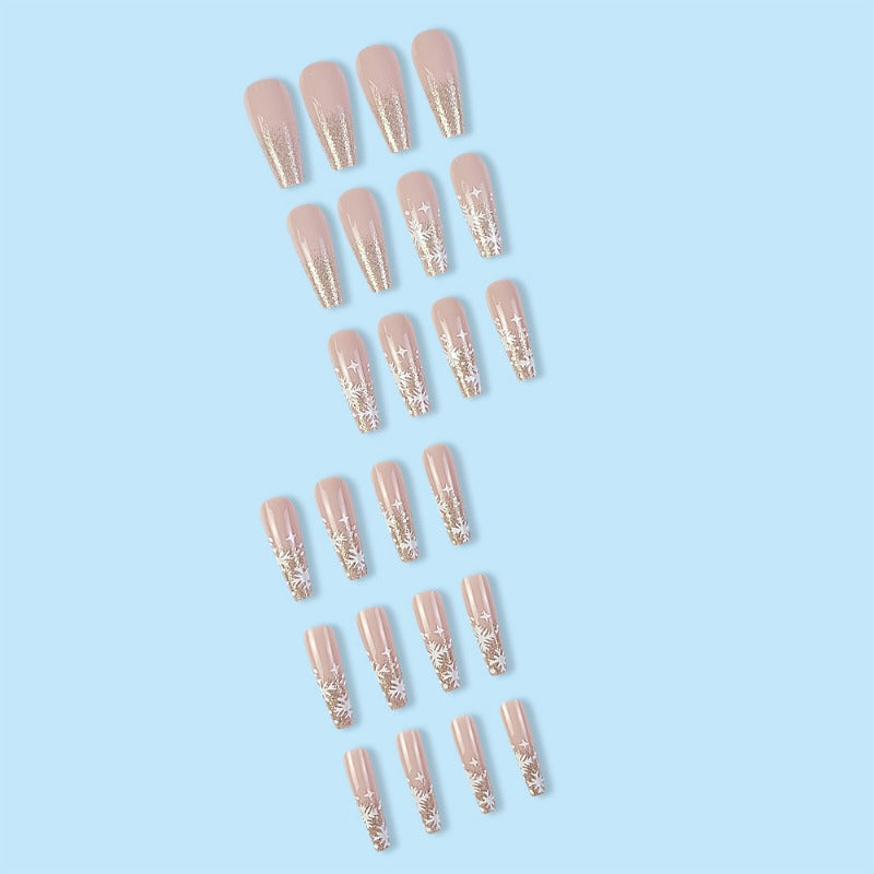 Wholesale 24 Pieces/box Christmas Snowflake Nails Kits Nail Stickers ACC-NS-QXJ044