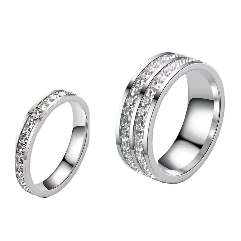 Wholesale Titanium Steel Ring Stainless Steel Baby's Breath Ring ACC-RS-Xinj001