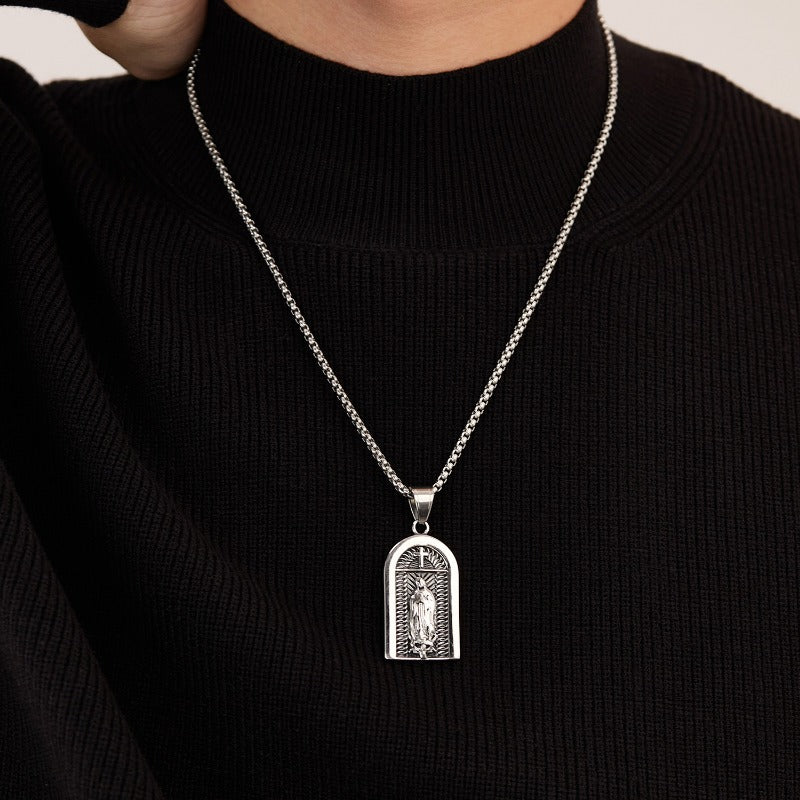 Wholesale Punk Style Stainless Steel Cross Necklace ACC-NE-OPK006