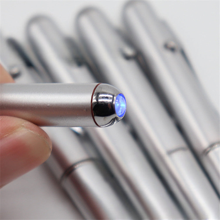 Wholesale LED Light Pen Silver Currency Detector Pen Purple Light UV ACC-PN-KaiXin002