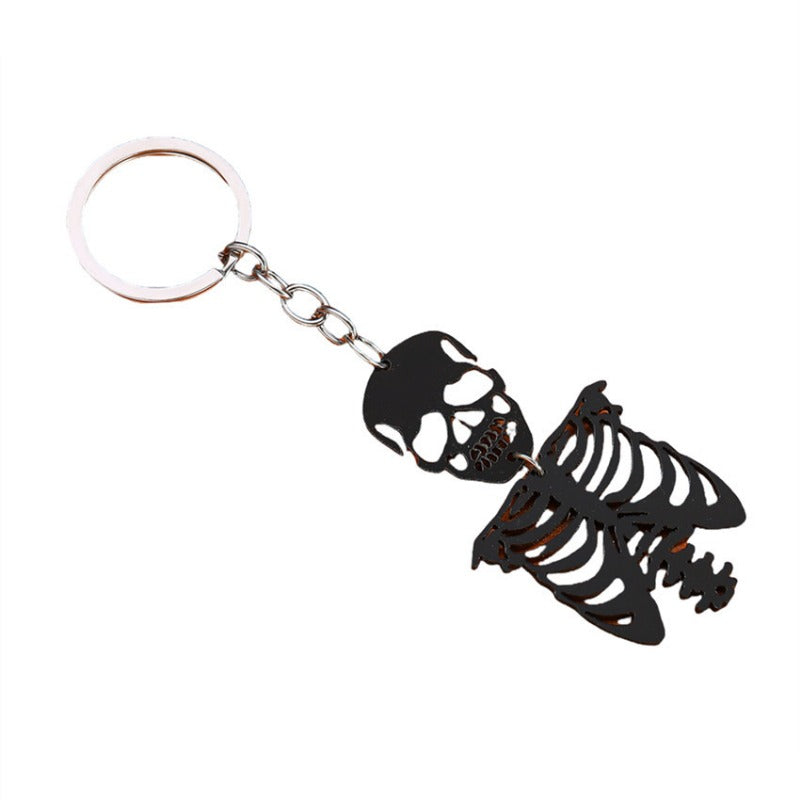 Wholesale Funny Ghost Dark Skull Halloween Keychain ACC-KC-RongRui018