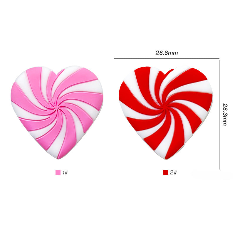 Wholesale 10pcs Silicone Love Candy Focal Beads DIY Beaded Pen Accessories ACC-BDS-WDX201