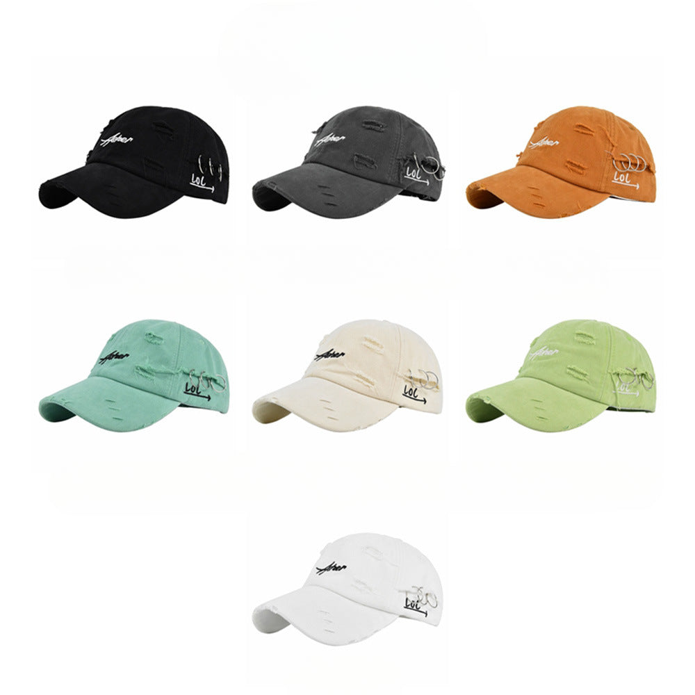 Wholesale Vintage Ripped Embroidered Baseball Cap ACC-HT-YMX013