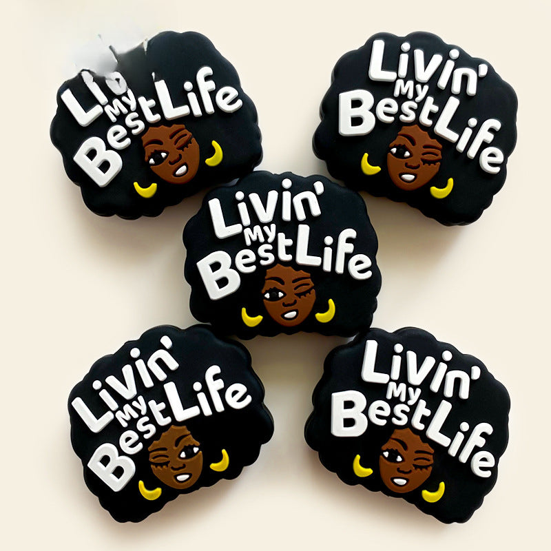 Wholesale 10pcs Silicone Beads Girls Beads DIY Handmade Beaded Pen Accessories ACC-BDS-WDX046