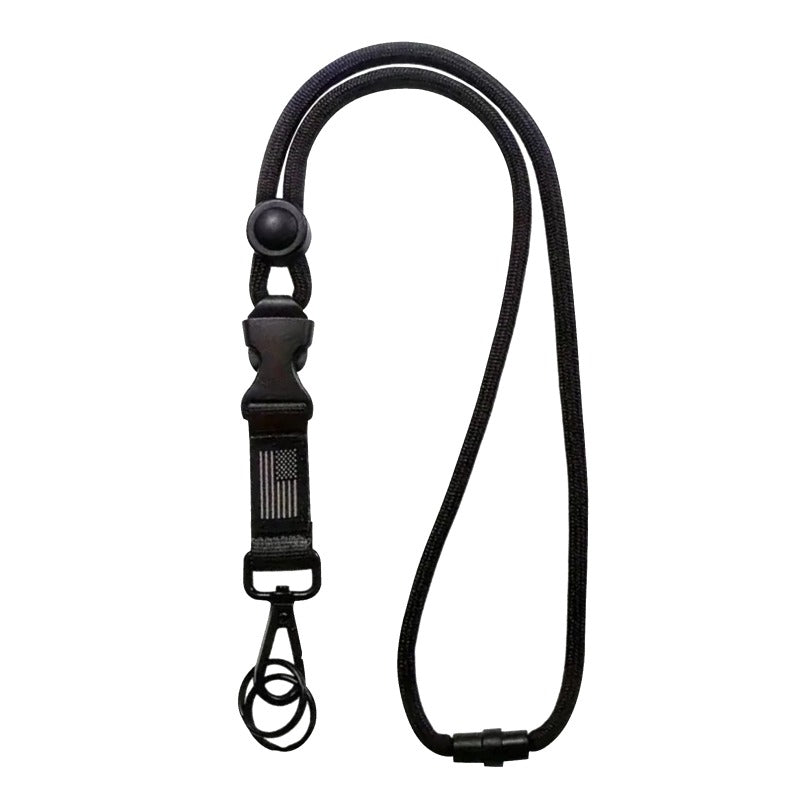 Wholesale American Flag Banner Mountaineering Outdoor Lanyard Keychain ACC-KC-QiDing017