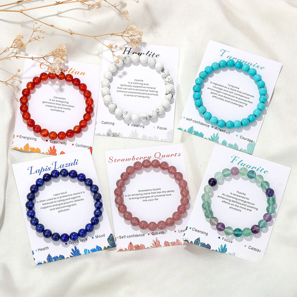 Wholesale Colorful Natural Stone Bracelets ACC-BT-GEB003