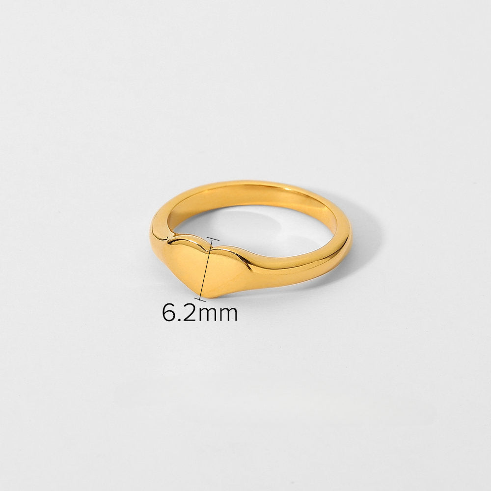 Wholesale 18K Gold Plated Stainless Steel Zircon Rings ACC-RS-WanX010