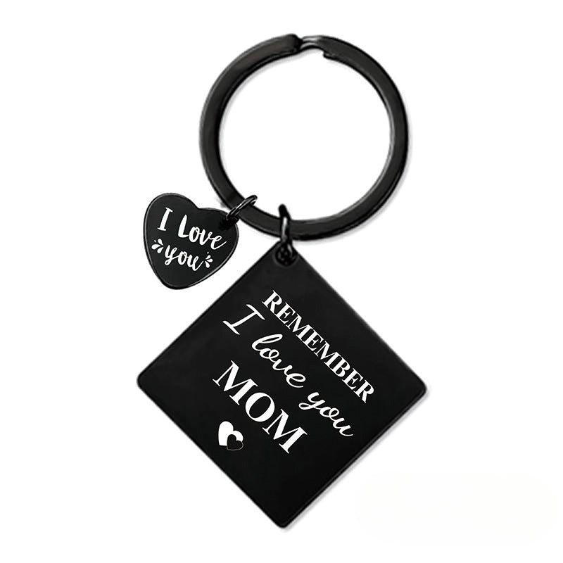 Wholesale Mother's Day Gift Metal Square Keychain ACC-KC-Ganggu006
