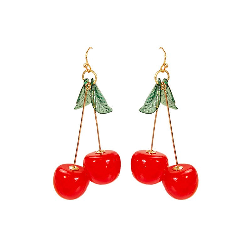 Wholesale Cute Fruit Cherry Earrings ACC-ES-MDD091