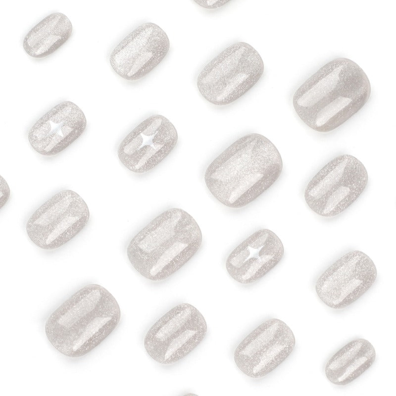 Wholesale 24 Pieces/box Grey Cat Eye Nails Kits Nail Stickers ACC-NS-LeFan191